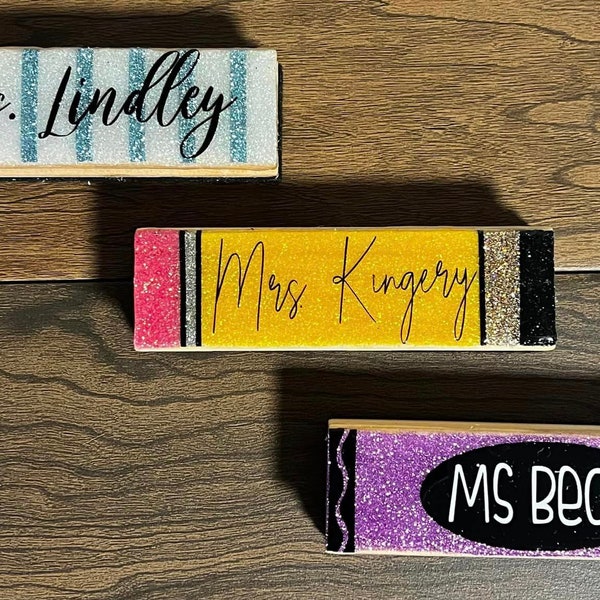 Custom Teacher Whiteboard Eraser, Glitter Eraser, Teacher Appreciation Gift, Teacher Gifts