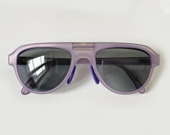 Gafas de sol ESPRIT vintage de los años 70, moradas, abatibles y graduadas (Nuevas y antiguas)
