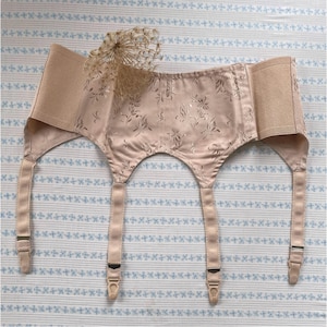 nude garter belt High Waisted Garter Belt main image 1