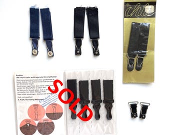 Choice of dark garters stocking suspenders VINTAGE 1930s to 1960s