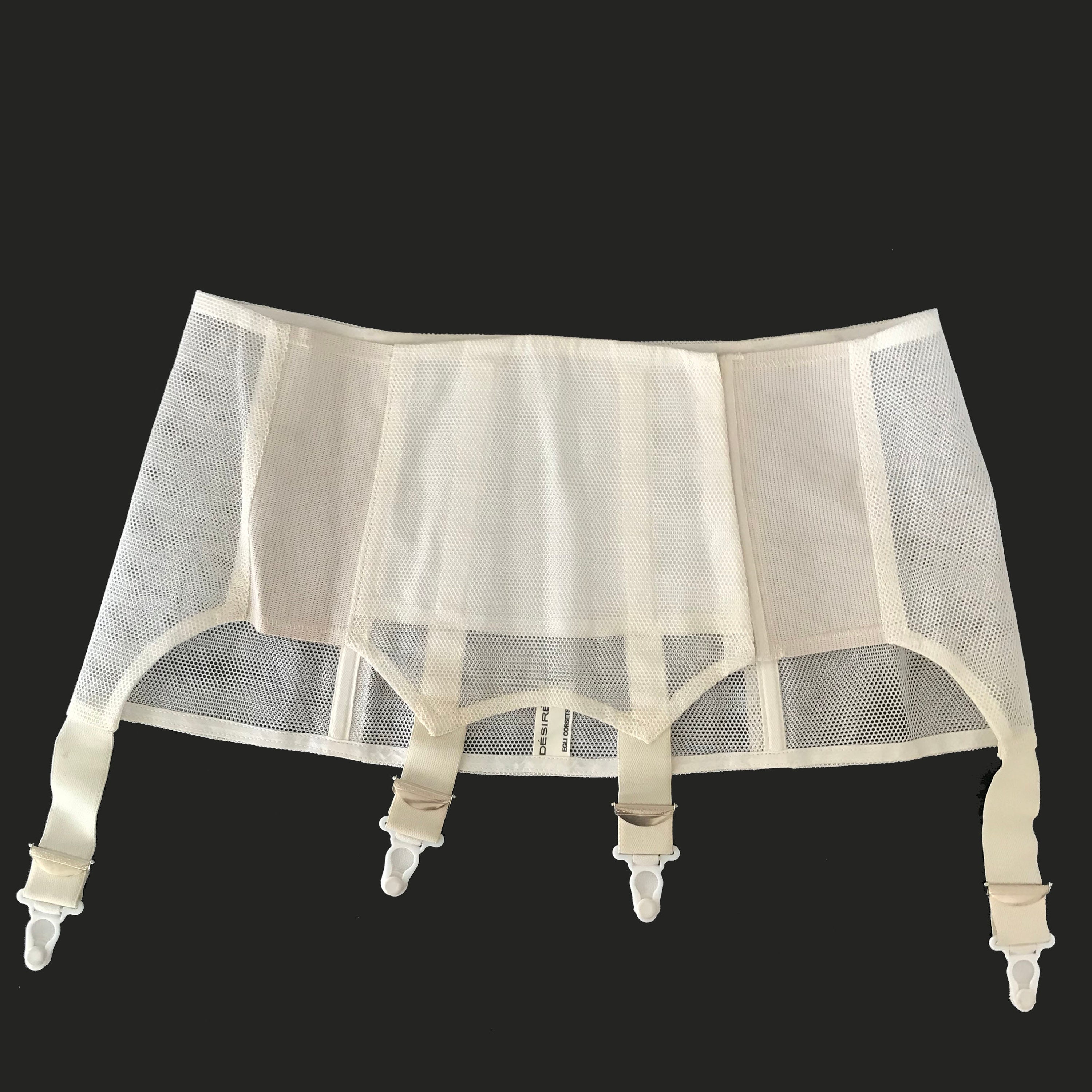 Girdle size M/L white mesh garter belt suspender belt VINTAGE Etsy