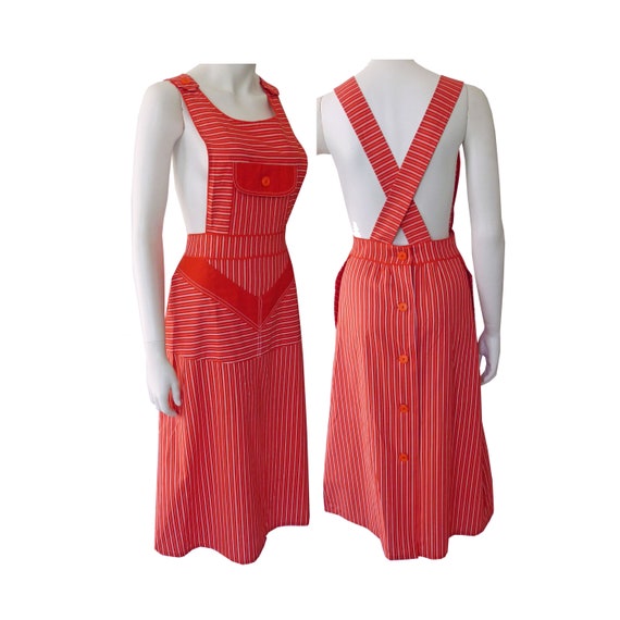 bib top pinafore dress