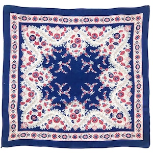 1930er jahre viskose schal tuch bandana 24 zoll indischer druck