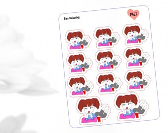 Relaxin'- Planner Stickers, Girl Stickers