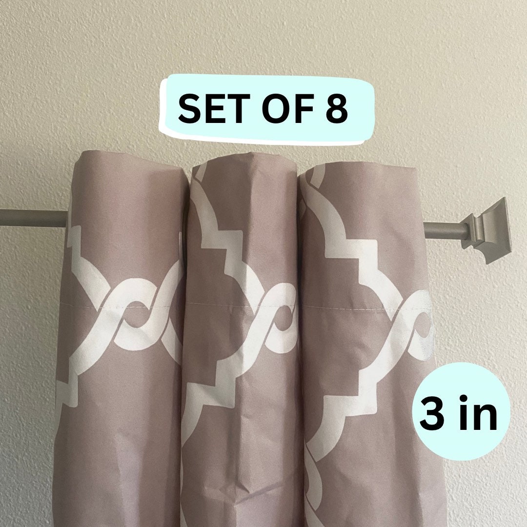 Curtain Perfect Shapers for Grommet Curtains Set of 8 4 In 