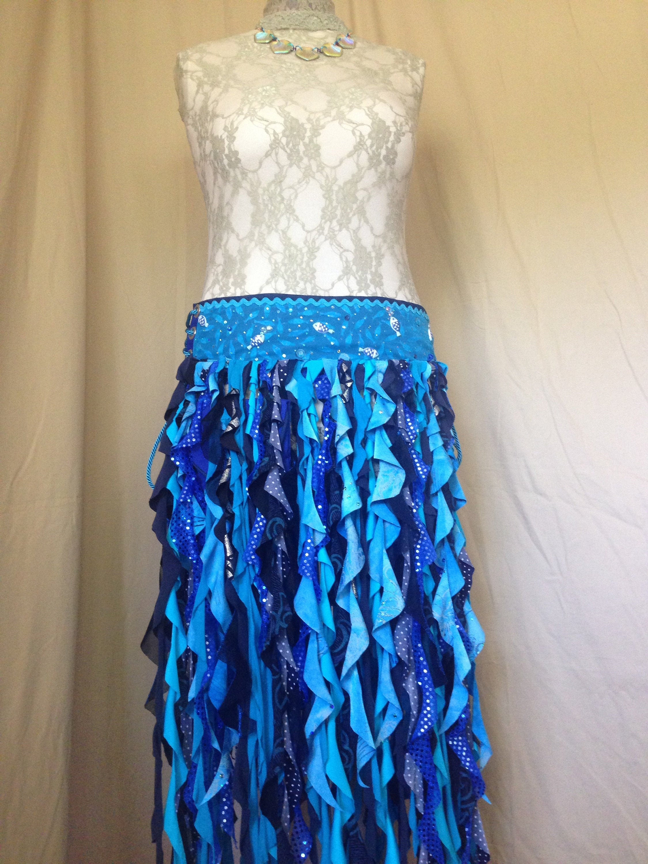 Buy Fabulous Fishes Mermaid Pocket Belt Skirt Online in India - Etsy