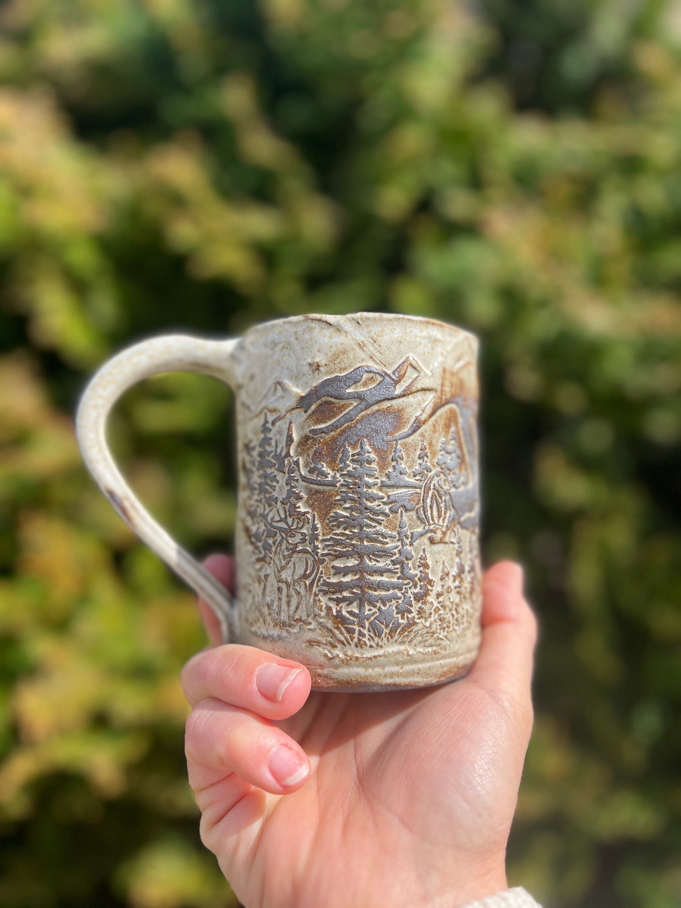  Little Elk Designs Master Bater - Funny Fishing White Ceramic  Coffee Mug Cup : Home & Kitchen