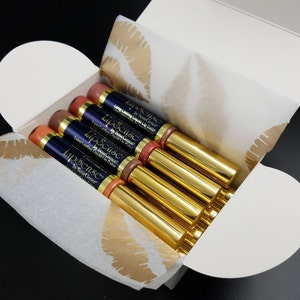 Lipsense Packaging Box, White & Gold Foil, Gift Boxes, Set of 25