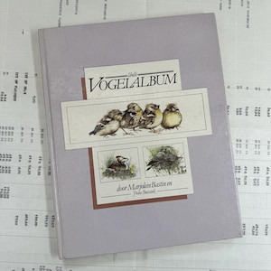 Libro de Marjolein Bastin, Álbum Pájaros con preciosas ilustraciones. Edición de los años 80