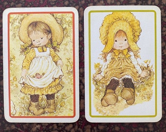 Cartas de juego vintage de Sarah Kay, naipes.