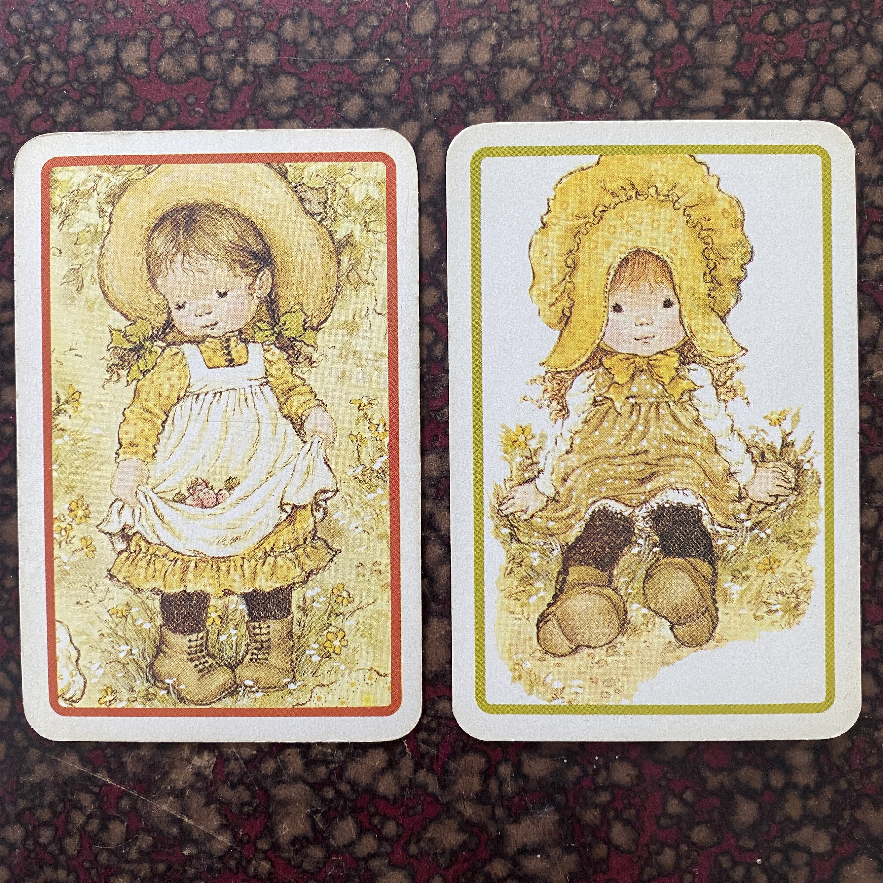 Vintage Sarah Kay Game Cards, Playing Cards. Set of 2 Cards - Etsy