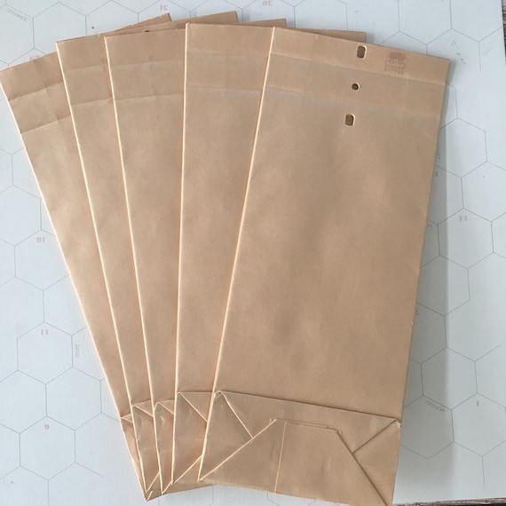 5 Vintage paper order bags,  vintage envelopes. Vintage Stationery, retro vintage envelopes, vintage craft envelopes