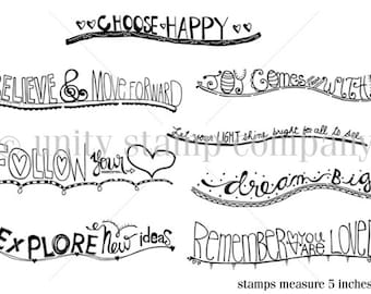 Unity Stamp Company. Artful Expressions stamp set - Rubber stamps