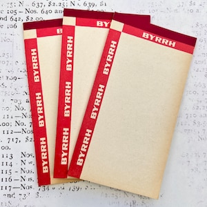 Vintage French advertising notepad BYRRH APERITIF memo bloc.