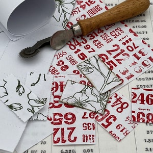 Fogli di carta gommata formato A4. Crea i tuoi francobolli falsi e le tue etichette gommate. Set di 12 fogli. Bianco