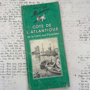 Michelin Grüner Reiseführer, Jahrgang 1965. Atlantikküste. Herausgegeben von Service de Tourisme Michelin Paris.