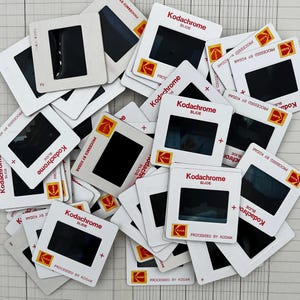 Vintage Kodachrome, Kodak 35 mm slides, original transparency&#39;s with rounded corners