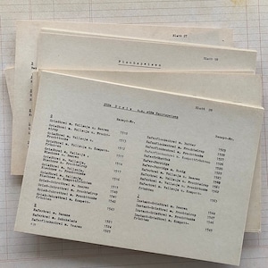 Cartes de recettes vintage
