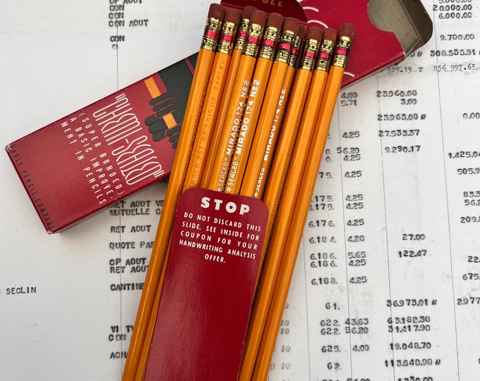 Vintage Eagle Pencil Company Pencils. Mirado 12pcs With Eraser in Box
