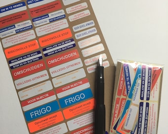 40 pcs Pharmacy labels - medication stickers - prescription labels, druggists, drustore. great for your altered art projects, collages etc.