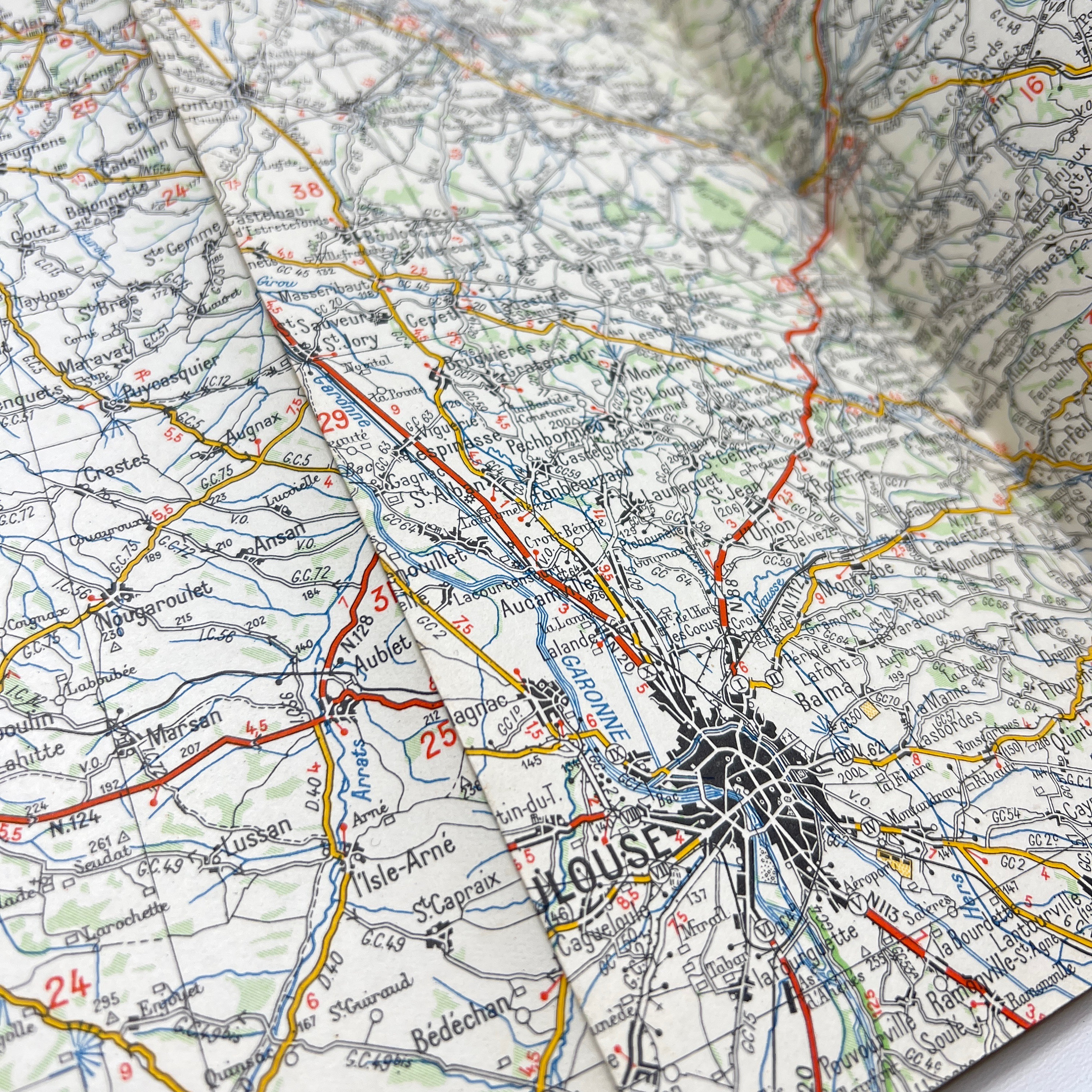 Vintage Michelin Road Maps of France, French Regions