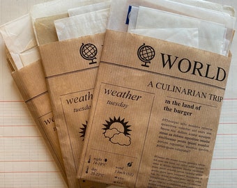 Vintage Glassine envelopes in paper bag