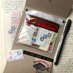 Die Minis: Collage, Junk Journal, Ephemera-Geschenkset. Kleine Ephemera zum Basteln und Sammeln. Bild 5