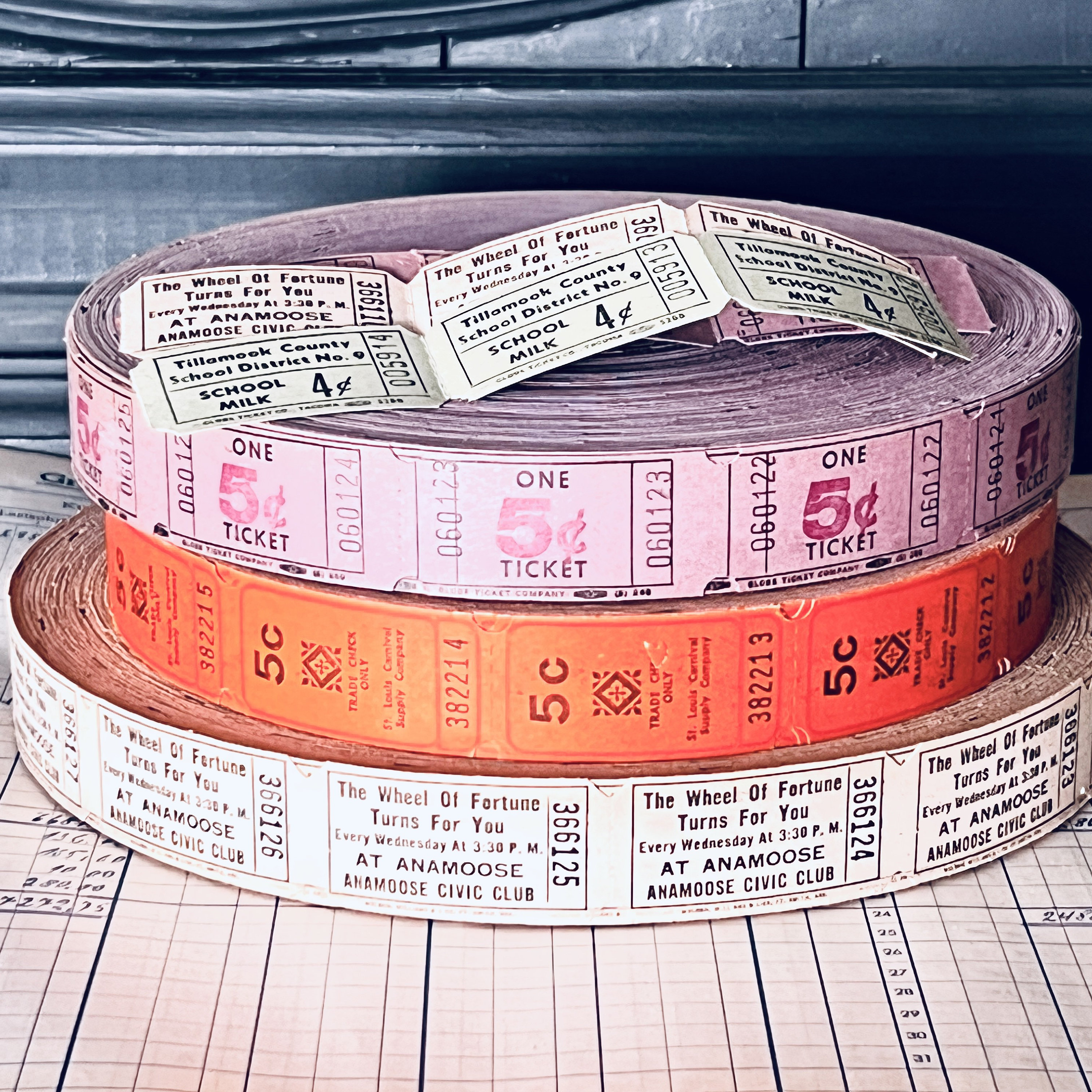 Vintage ticket roll - Etsy 日本