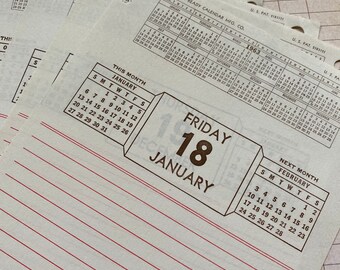 12 Vintage 1963 Calendar Sheets, Vintage Calendar Pages - Etsy