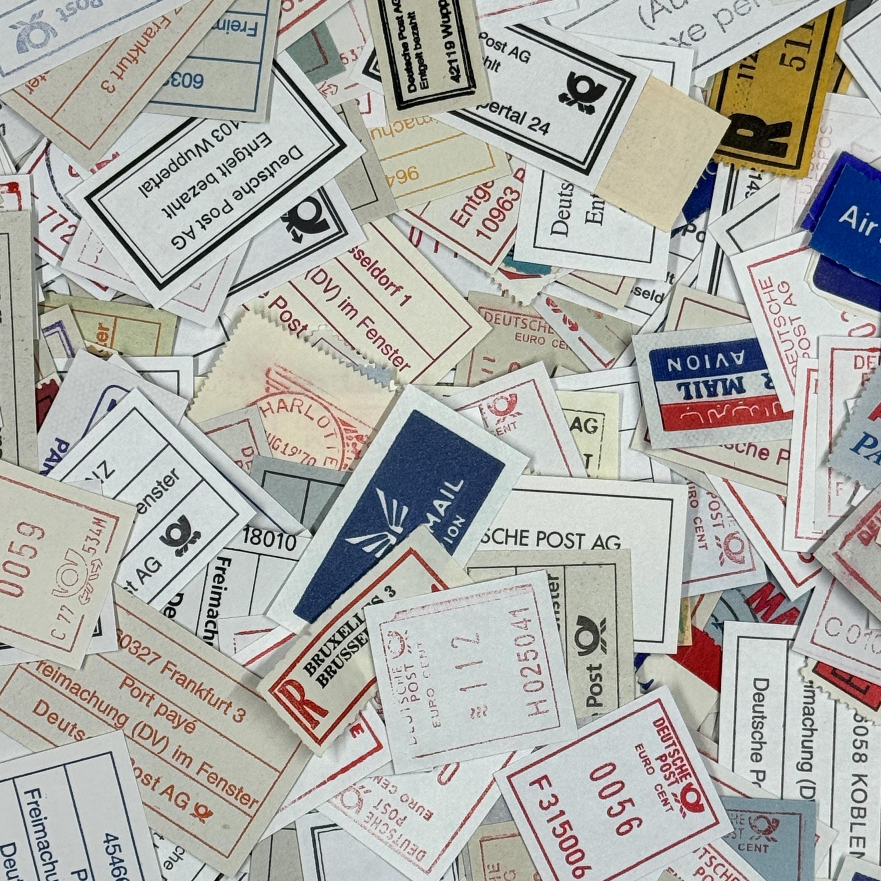 Postage Labels. Postage Paid, Registered Mail, Airmail, MIXED LOT, Mail ...