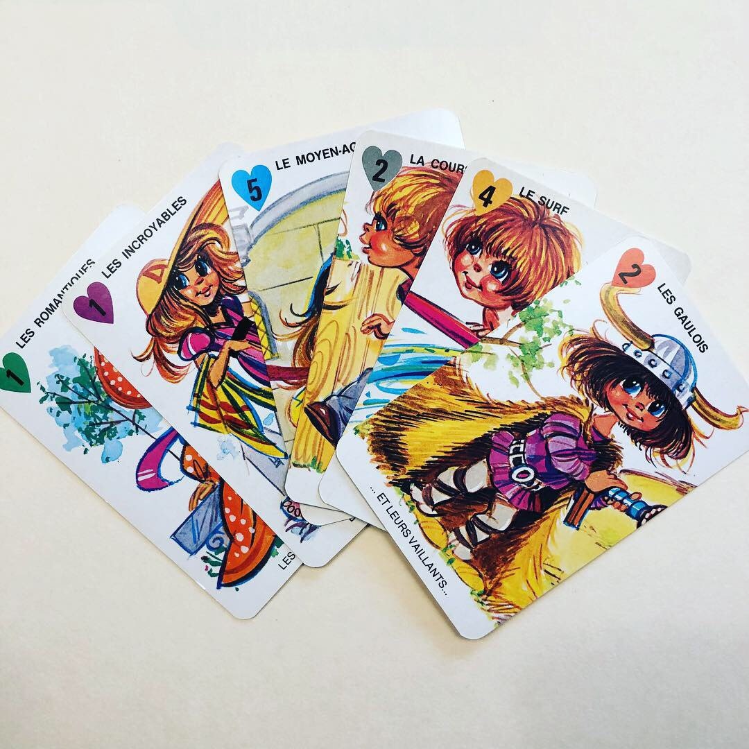 Cute Vintage Gamecards Playing Cards From France Hearts Etsy