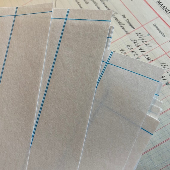 Vintage Sphinx Bond Typing Paper with Blue Margins set of 5.