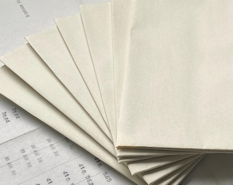 Sobres vintage con forro marrón, papelería.