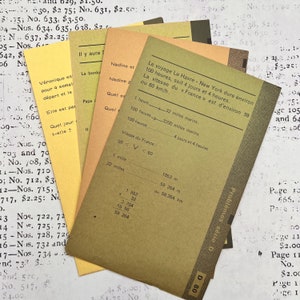 Vintage French school cards - large multiplication - division cards. Copyright 1973-1974