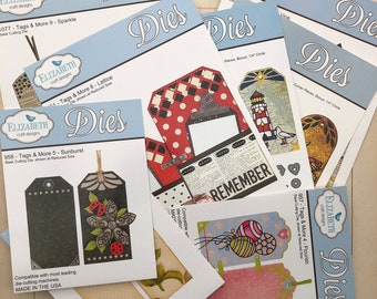 Tag dies, various die sets for making the most beautiful tags. Diecutting for card making and scrapbooking.