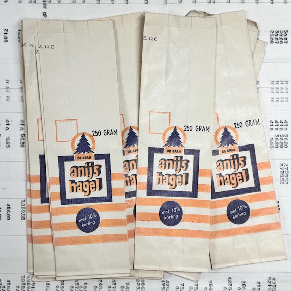Vintage Paper Bags, Very Old Paper Bags From Grocery Store
