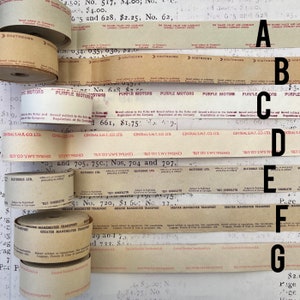 STRIPS with Setright bus tickets, please select your favorite design(s). UK bus tickets, mini roll.