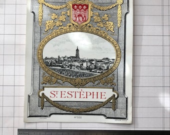 Etiquettes vintage St.Estèphe