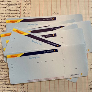 12 original boarding passes - Jet Airways