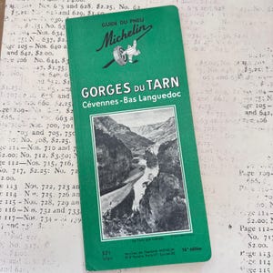 Michelin Grüner Reiseführer, Jahrgang 1961. SCHLUCHTEN des Tarn. Herausgegeben von Service de Tourisme Michelin Paris.