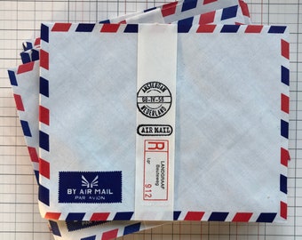 20 airmail envelopes. Vintage inspired Stationery, retro envelopes