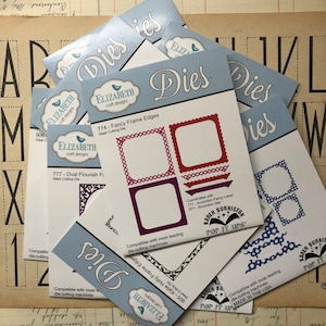 Karen Burniston frame edges, dies, diecutting for card making and scrapbooking