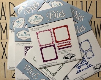 Karen Burniston frame edges, dies, diecutting for card making and scrapbooking