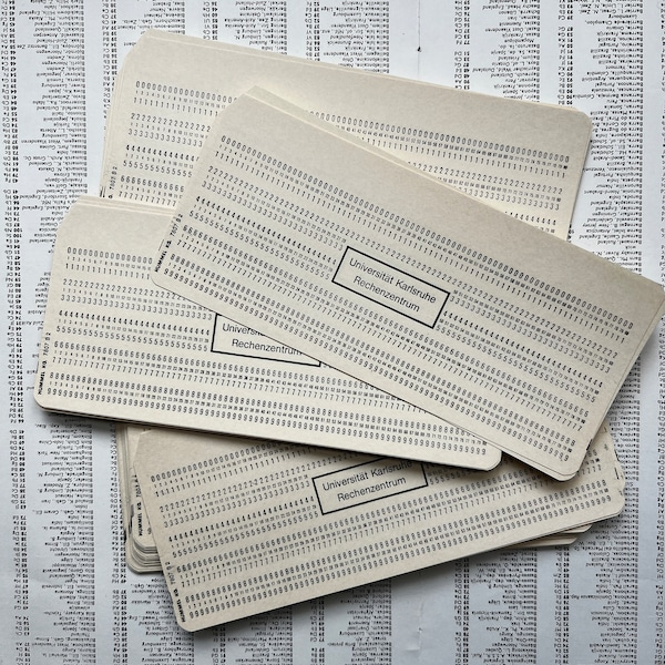 IBM punch cards - University of Karlsruhe