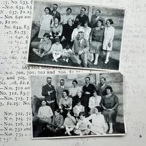 2 Vintage-Familienfotos