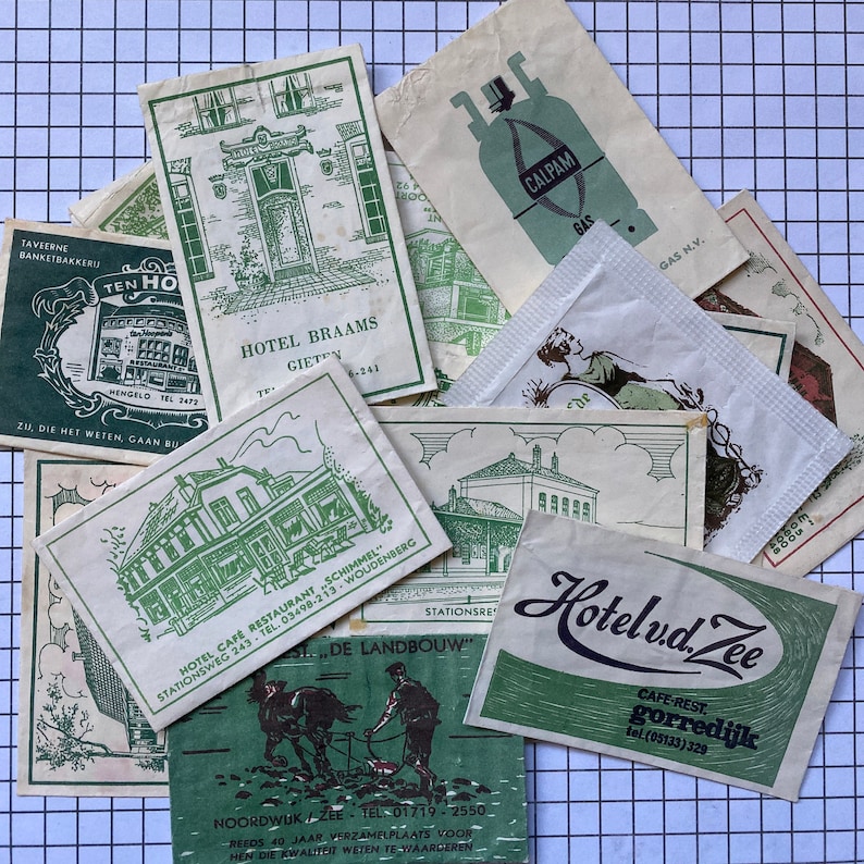 Vintage sugar bags pick your favorite color mini envelopes packs Ephemera image 7