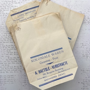 Wholesale vintage paper bags from greengrocer shop craft color bags from Europe image 1