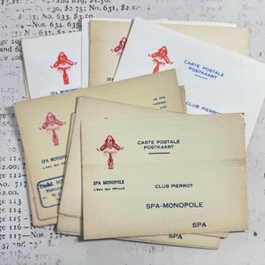 Conjunto de 3 postais de assinantes do SPA MONOPOLE - vintage