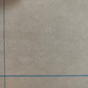 Vintage Sphinx Bond Schreibmaschinenpapier mit blauen Rändern, 5er-Set. Bild 2