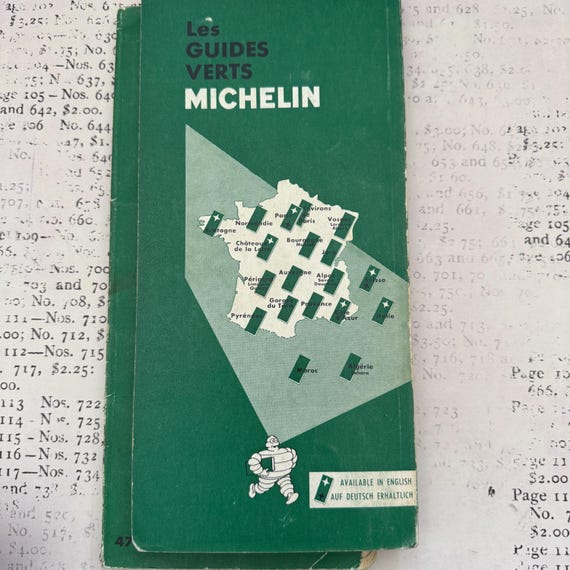 1960s Vintage Michelin GREEN GUIDE. Cote D'azure. Published by